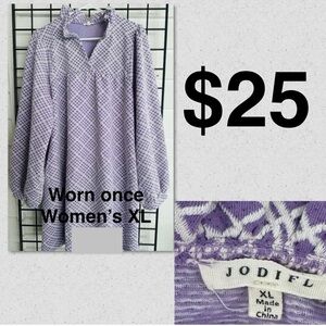 Jodifl Women's Purple Top